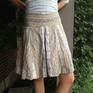 Fossil Floral Patterned Skirt