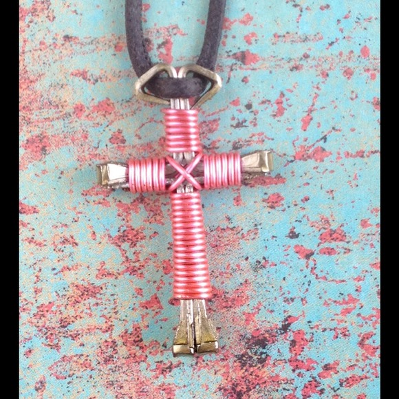 🌟🌟SOLD🌟🌟 Light Pink Cross Necklace