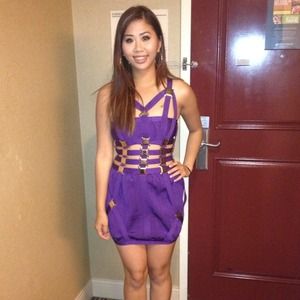 Sexy purple dress