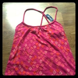 ❌SOLD❌Braided strap aztec design tank top.