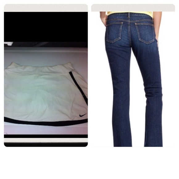 Nike tennis skirt & jeans bundle 💕