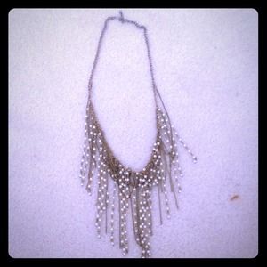 SOLD Forever 21 necklace pearl dangly