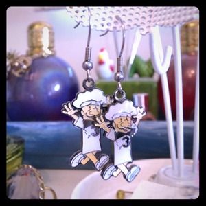 Milwaukee Brewer sausage race earrings