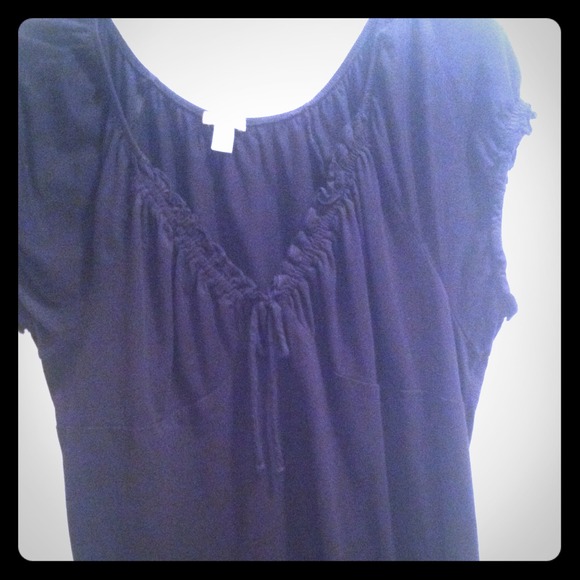 Black top with front tie detail