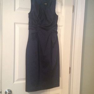 Adrianna Papell navy blue dress WORN ONCE!