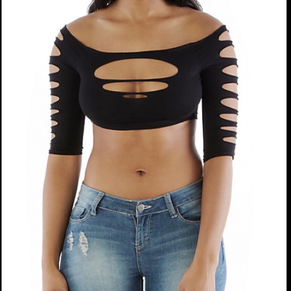 ❌❌SOLD ON EBAY❌❌Ripped crop top