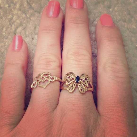 Gold ring bundle for @kimberfox