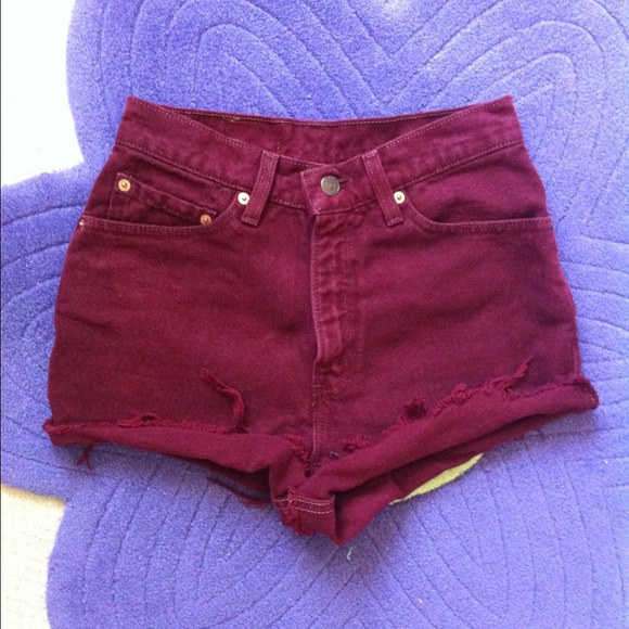levis high waisted shorts vintage