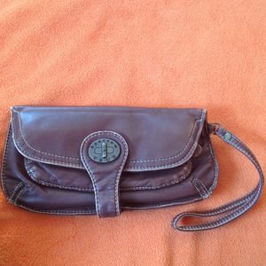 Perfect size brown wristlet