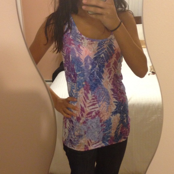Burnout Feathers Racerback Tank - Picture 2 of 4