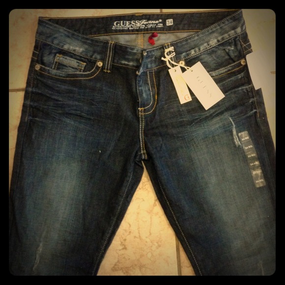 NWT Guess Daredevil Bootcut Jeans Sz 34