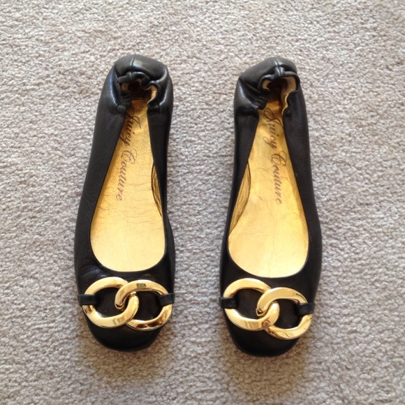 Juicy 'Edith' Black Flats