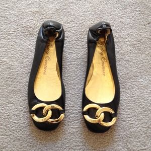 Juicy 'Edith' Black Flats