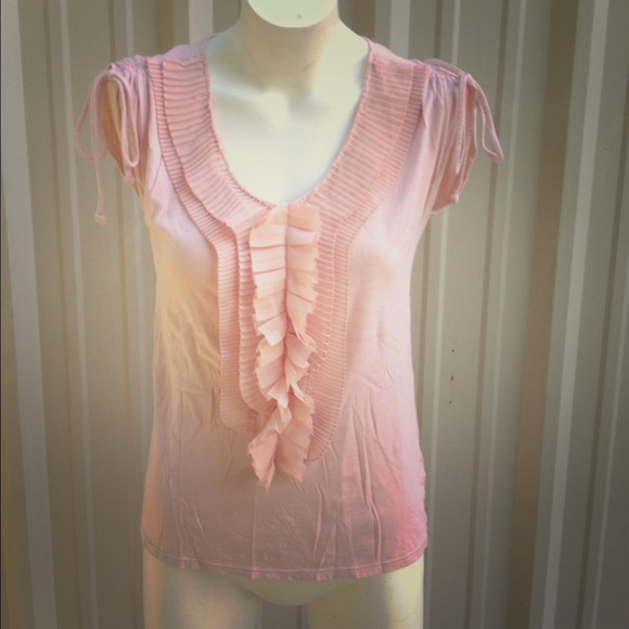 SOLD Gap Pink Ruffle top