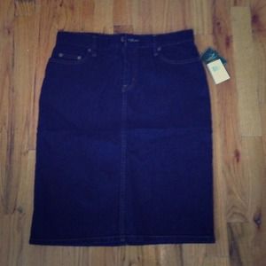 Lauren by Ralph Lauren Jean Skirt
