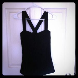 Cross back fitted top