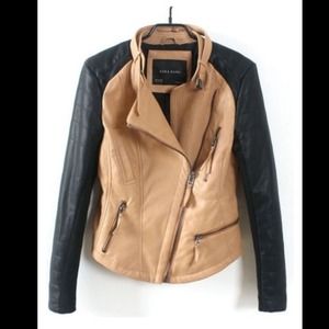 🚫🚫SOLD🚫🚫 ZARA Leather Biker Jacket