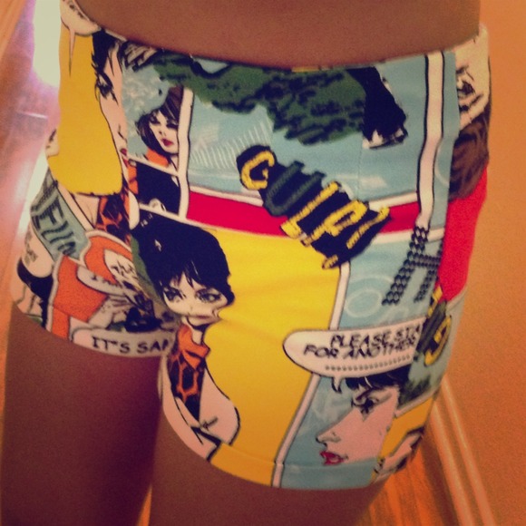 Brandy Melville Comic Strip Shorts