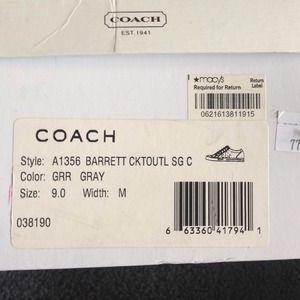 Gray couch shows size 9