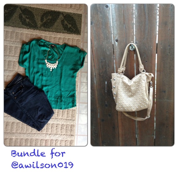 mossimo Tops - BUNDLE @awilson019 EMERALD GREEN SILKY OVERSIZE