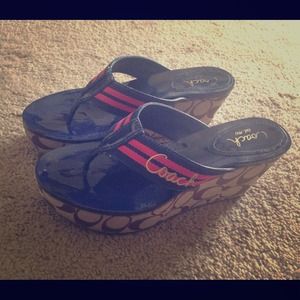 Super cute coach sandals!!