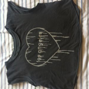 LA bleeding crop top