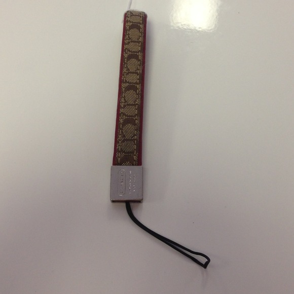 ❌SOLD❌Authentic Coach signature cell phone lanyard