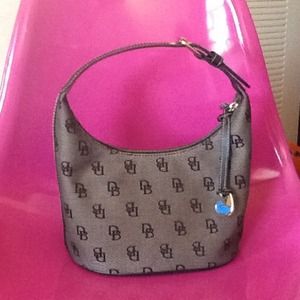 Black DB Hobo Bucket Bag