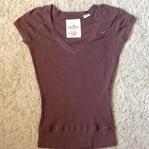 Hollister ribbed shirt - size M