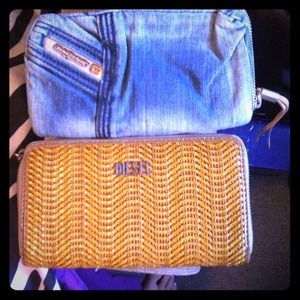 One tan DIESEL WALLET