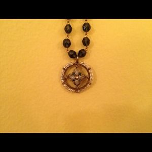 Nautical themed Dark Blue Beaded Necklace