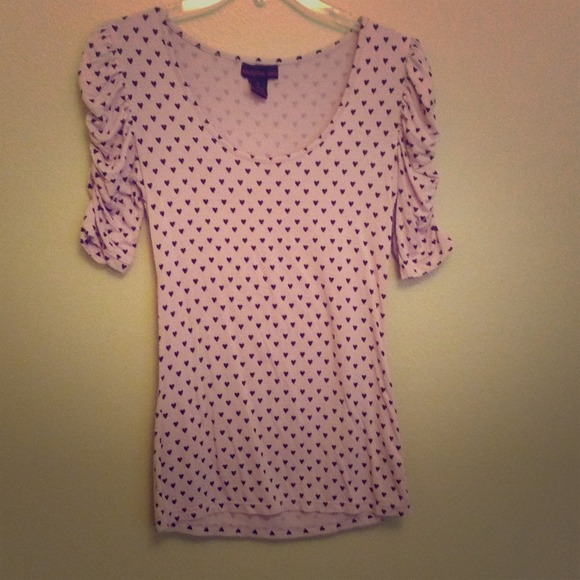 Heart patterned shirt