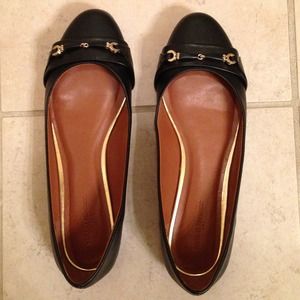 Black and gold Banana Republic flats