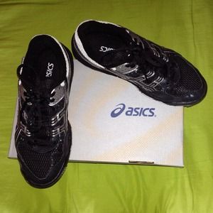 Volleyball, running shoes.