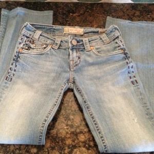 Mek capetown light wash jeans in flare leg