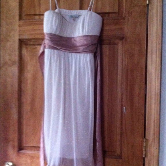 Formal white and gold sparkle formal dress