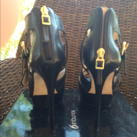 👠👠Boutique 9 Black leather heels👠👠 - Picture 3 of 4