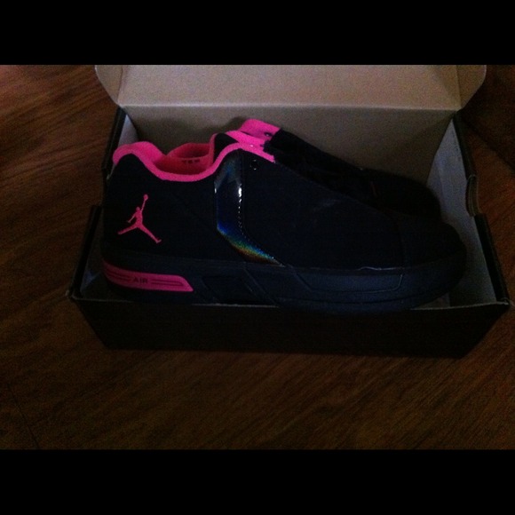 Black and Pink Air Jordans