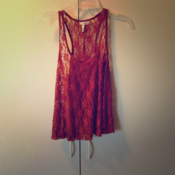 Lace tank top