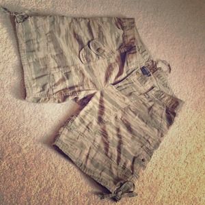 Military style shorts