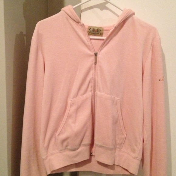 Baby pink velour Juicy track suit, size medium
