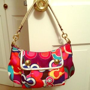 Colorful Coach shoulder bag