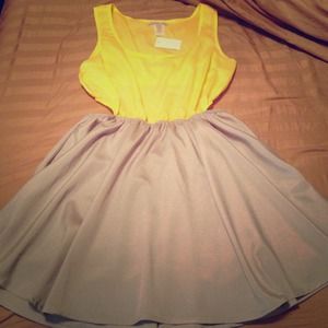 High low side cut out dress