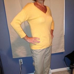 Light orange lightweight sweater