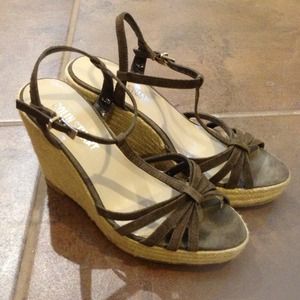 Colin Stuart jute wedge sandals 6.5