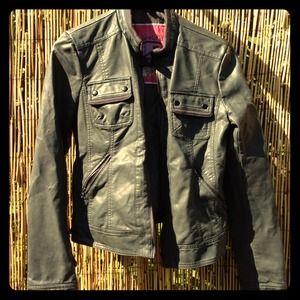Faux leather jacket
