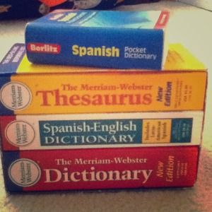English and Spanish Dictionary and Thesaurus.