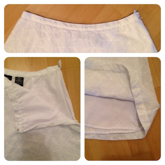 🚫Sold🚫New York & Co skirt sz 8. A-line. White. - Picture 3 of 3