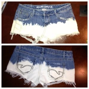 Ombré jean shorts
