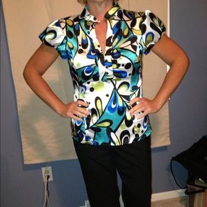 Fun pattern dress shirt!